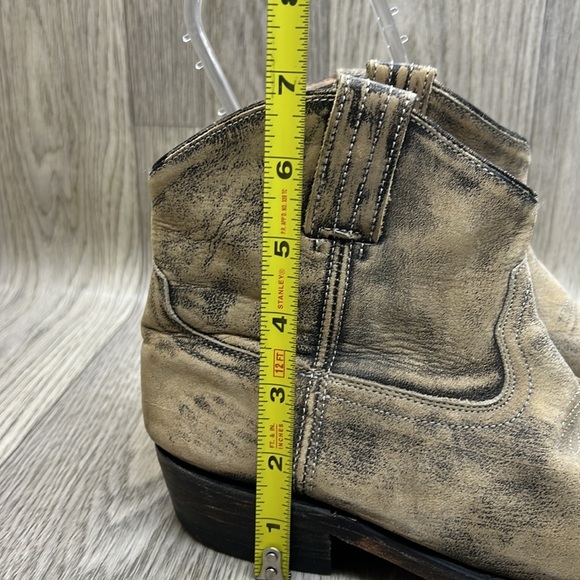 Steve Madden Autry Womens Bootie Distressed Leather Western Ankle size 7 - Picture 9 of 10